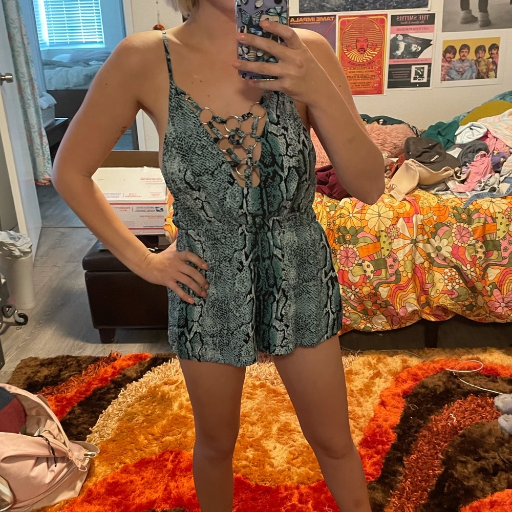 Snakeskin Romper